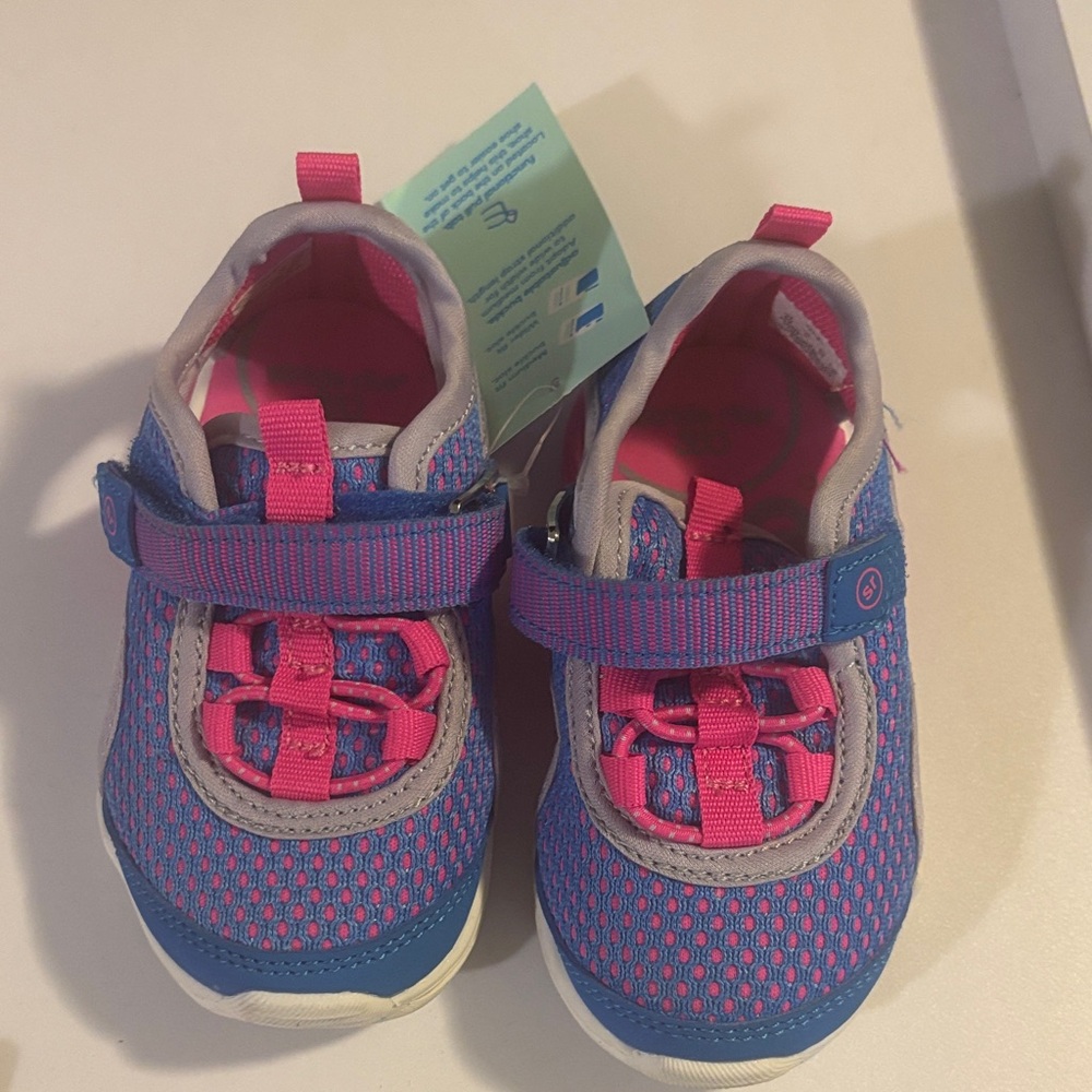 Kids Blue and Pink Shoes